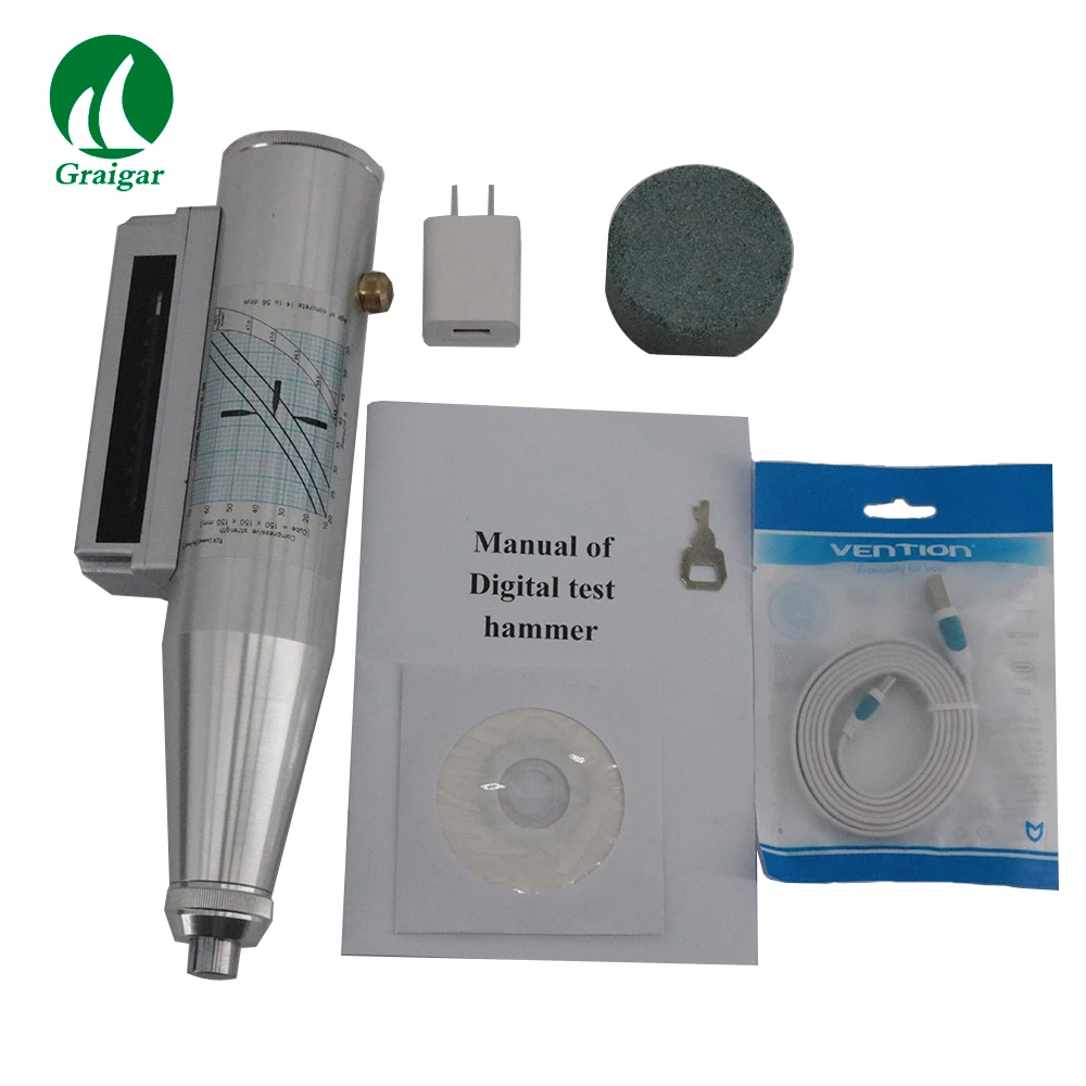 HT-225E Kỹ Thuật Số Bê Tông Búa Dung Lượng Lưu Trữ Lớn Khoảng Đo 10-60MPa Tính Cứng Nhắc Của Căng Thẳng Mùa Xuân 785N/M