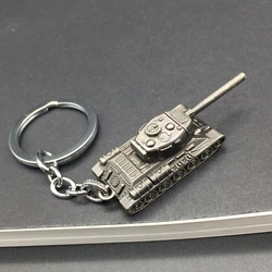 HOT SALE Vintage World Of Tanks Keychain Men Retro WOT Key Chain Bag Car Trinket Male Jewelry Boyfriend Party Gift Souvenir