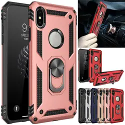 Magnetic Ring Holder Stand Kickstand For iPhone X XS Max XR 10 7 Case Armor Cover For iPhone 6s 7 8 Plus XR XS MAX 7+ Case capa