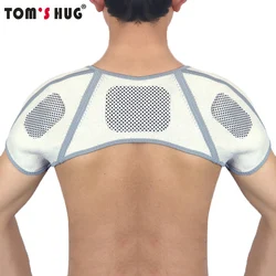 Tom's Hug Brand Self-heating Belt Back Support Shoulder Guard Bamboo Charcoal Brace Gym Sport Injury Back Pad Belts Keep Warm