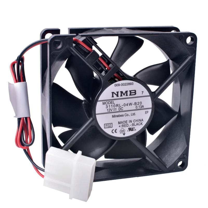 

COOLING REVOLUTION 3110rl-04w-b20 80mm fan 8cm 80x80x25mm 12V 0.13a Double ball bearing computer power air flow cooling fan