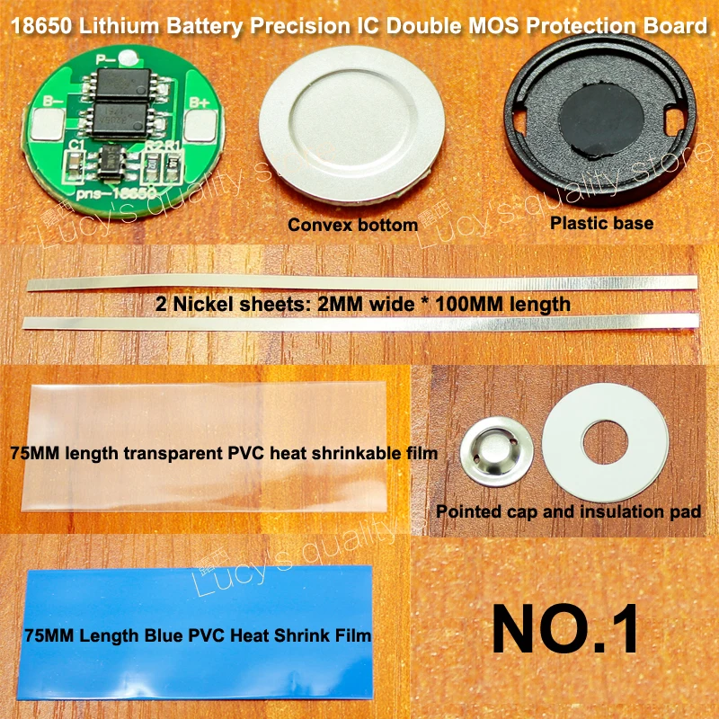 

10set 18650 lithium battery precision IC G3JK double MOS protection board 4.2V single string power protection board 6A curren