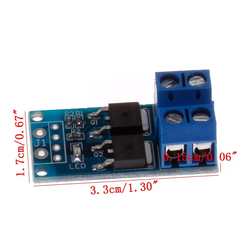 Elecrow 고전력 MOSFET 트리거 스위치 드라이브 모듈, PWM 조절 전자 스위치 제어판, DIY 키트