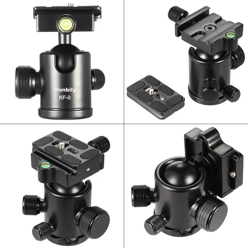 Штатив для камеры Setto KF-0, шаровая Головка из алюминиевого сплава, панорамная головка, скользящая направляющая с 2 встроенными спиртовыми уровнями