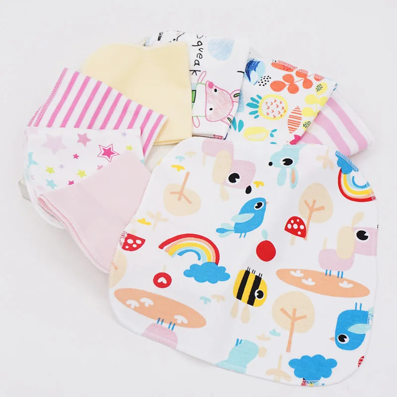 Clear 8Pcs Baby Towel Infant Newborn Towel Washcloth Bathing Feeding Wipe baby handkerchief face small towels