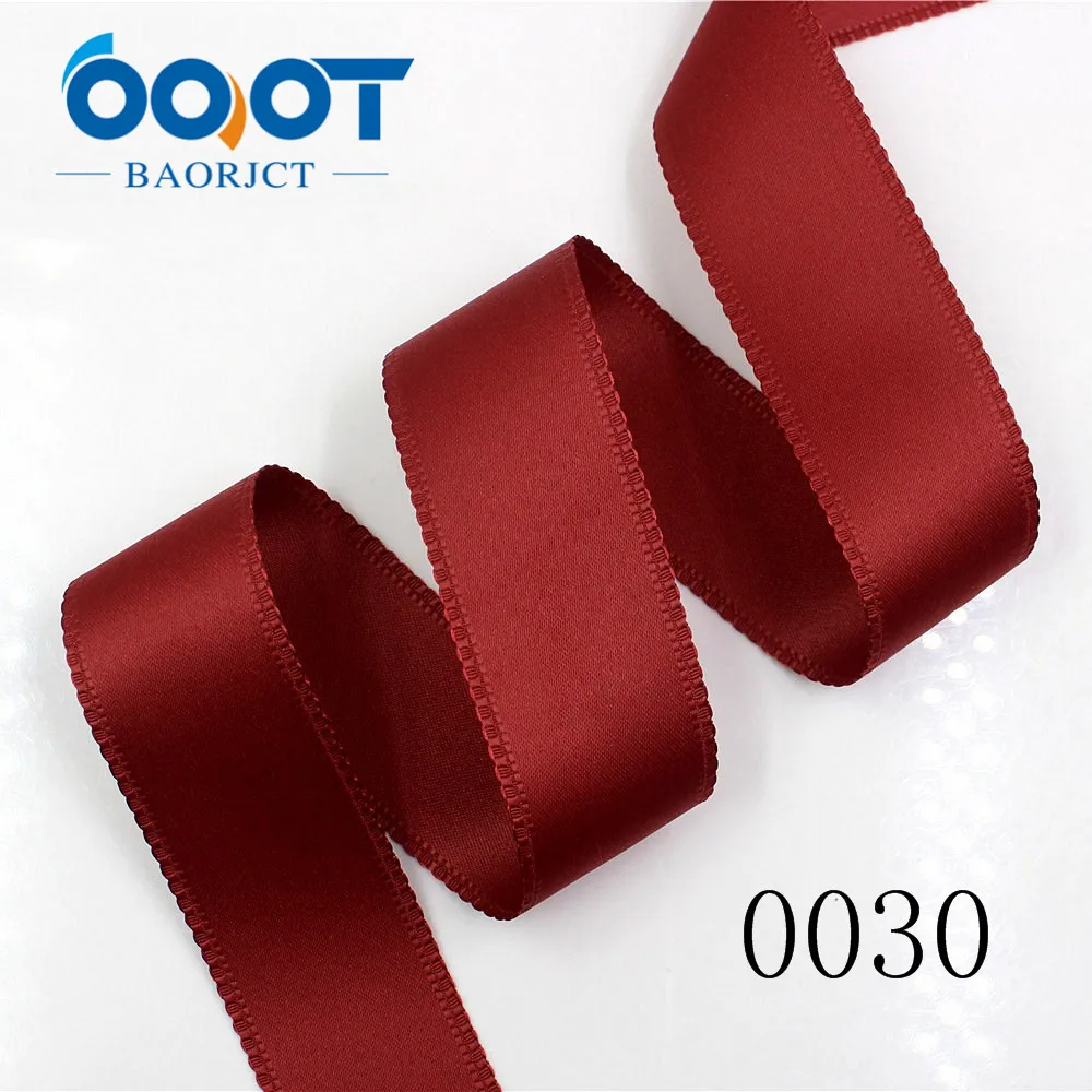 OOOT BAORJCT 181304 38mm 10 yard solid color bilateral flower ribbon Wedding decorative ribbons,gift wrap,DIY handmade materials