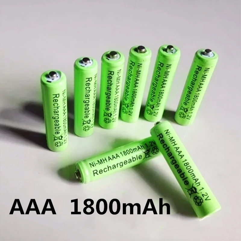 Batteria ricaricabile AAA 1800mAh 1.2V NI-MH LED giocattoli giocatore giocattoli riciclaggio batterie Mix colori GTL EvreFire