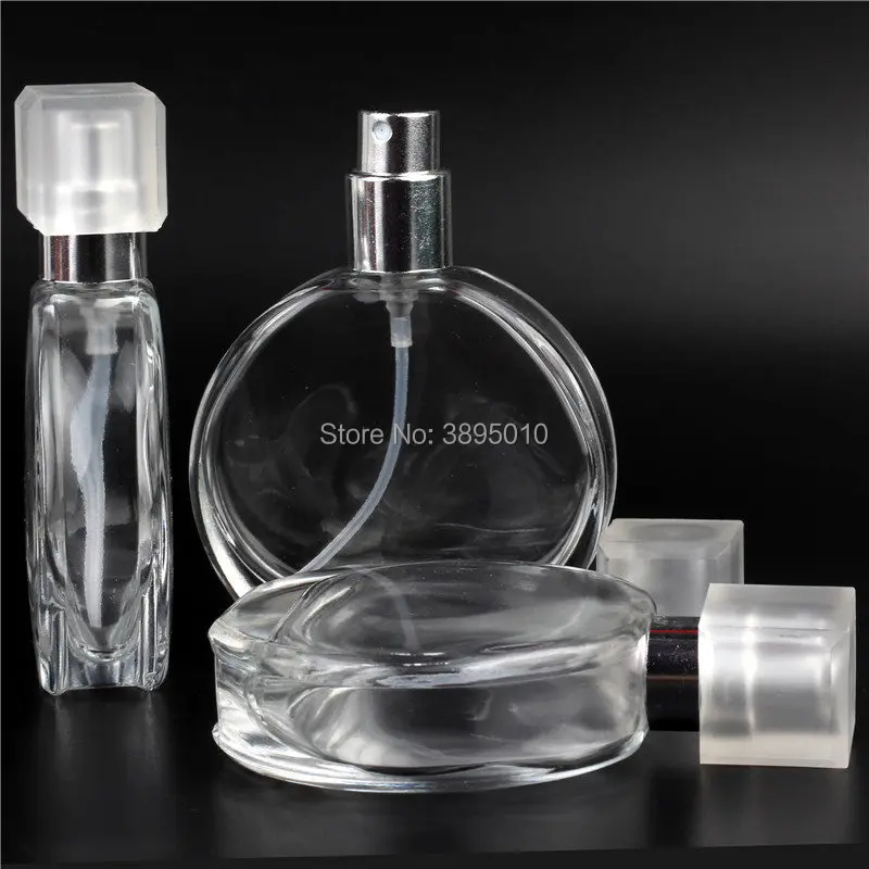 30ml Portable Perfume Bottle and Traveler Glass Spray Nebulizer Clear Glass Perfume Bottle F1150