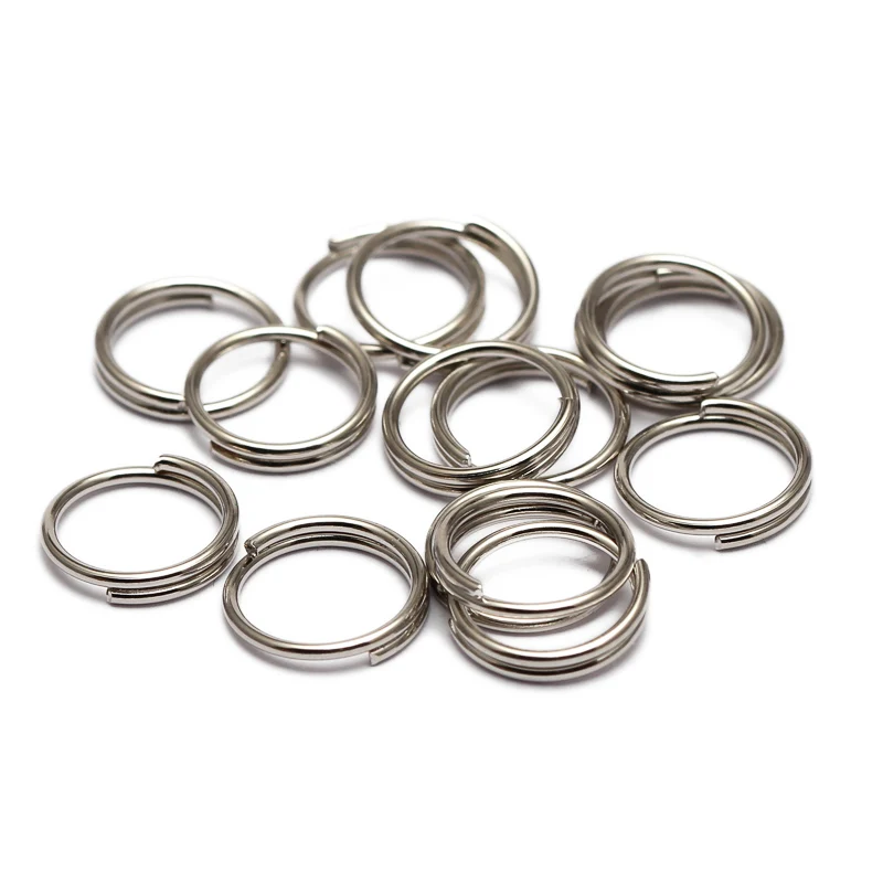 REGELIN 200pcs/lot 5 6 8 10 12 14mm Open Jump Rings Double Loops Gold Silver Color Split Rings Connectors For Jewelry Making DIY