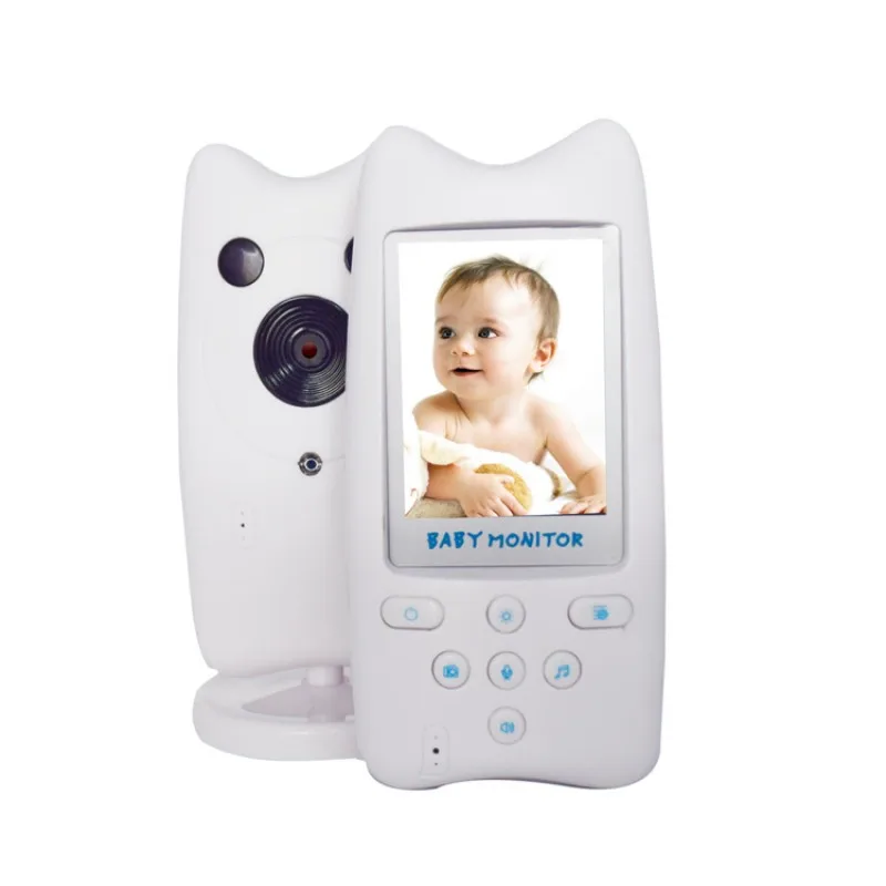 2.4GHz Wireless Digital Baby Monitor with 2-Way Intercom 6 lullabies for Parent & Baby Unit Playing Eco Mode to Energy Saving