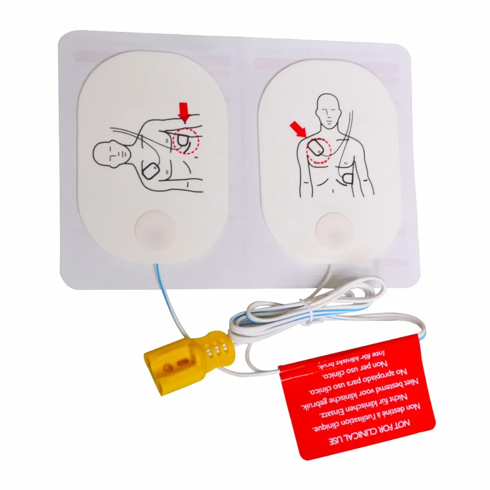 1Pair High Quality Adult Training Replacement Pad Use With AED Training Model Universal Trainer P150 Emergency Rescue Kit