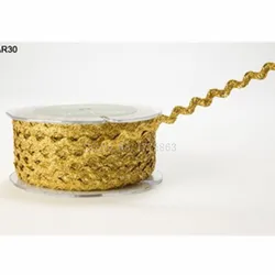 10 m/lotto oro argento Zig zag Ric rac S nastro nastro 6mm per indumenti fai da te accessori per cucire fatti a mano