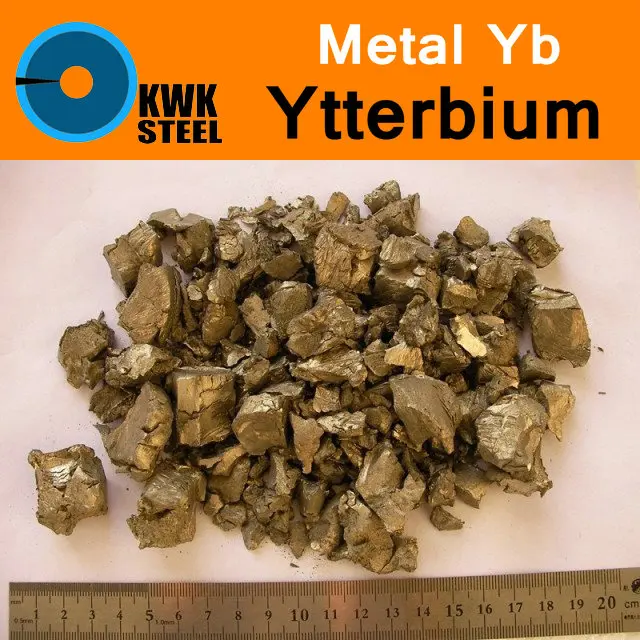 

Yb Ytterbium Bulk Block Distilled Pure 99.99% Periodic Table of Rare-earth Metal Elements Research Study Education Collection