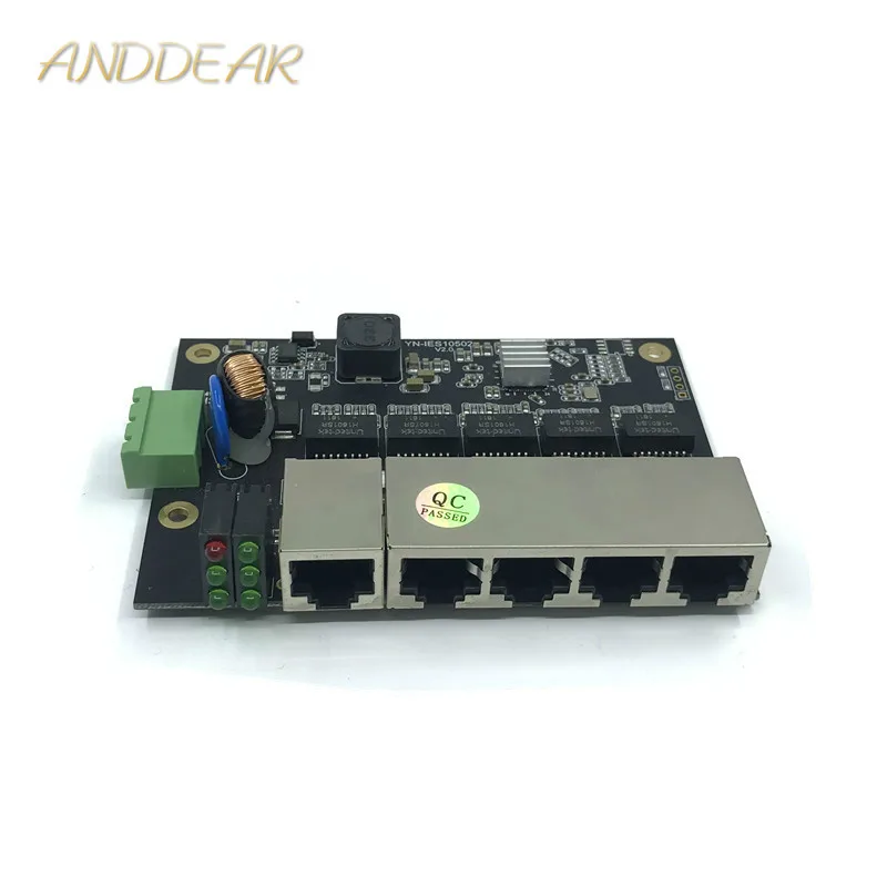 

Unmanaged 5port 10/100M industrial Ethernet switch module PCBA board OEM Auto-sensing Ports PCBA board OEM Motherboard