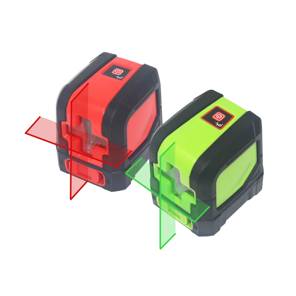 Red/Green Laser Level Bracket Self-Leveling Laser Levels IP54 2 Beam Cross Line Leverler Measure Tool Universal Clip Mini Size