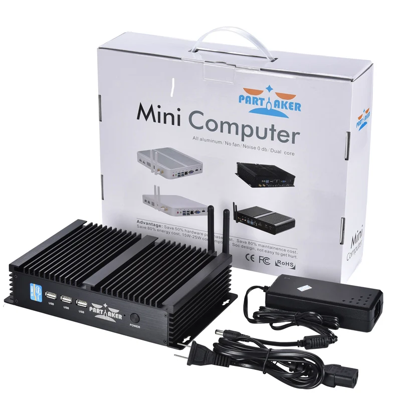 Imagem -06 - Partaker-mini pc Industrial sem Cooler Intel i7 10510u i7 8565u i5 8265u Ddr4 Msata Mais pc Pequeno M.2 Pcie Windows 10 Htpc Nuc Vga Hdmi Parcialmente Montado