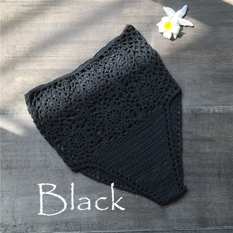 crochet bikini High Waist Bikini Panty Floors Separate Women\'s Swimwear Shorts 2021 Hooks Underwear Swimming Trousers