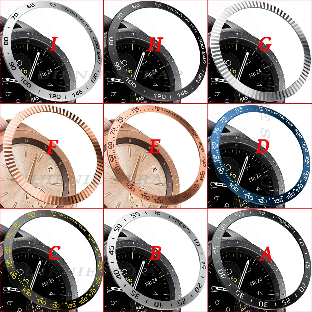 For Samsung Gear S3 Classic & Frontier Ring Bezel Styling Frame Case Cover Protection For Samsung Galaxy Watch 46mm Bezel Ring