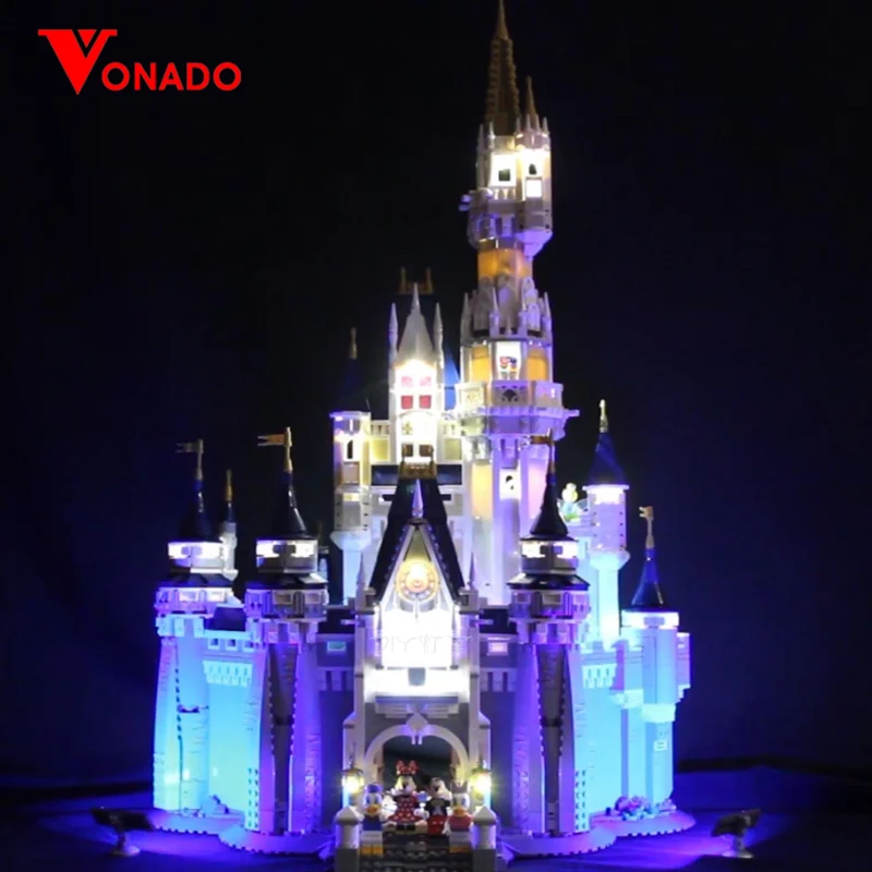 

Vonado Led Light For 71040 Creative City Cinderella Princess Castle 16008 Building Blocks Toys (only Light)