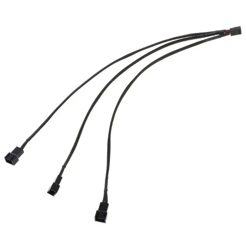 Câble d'extension Y de 12 V, 1 à 3 voies, pour refroidissement du PC, multiplicateur de port diviseur ordinateur, accessoire de fil 22AWG, 3Pin Fan PWM, 30 cm,
