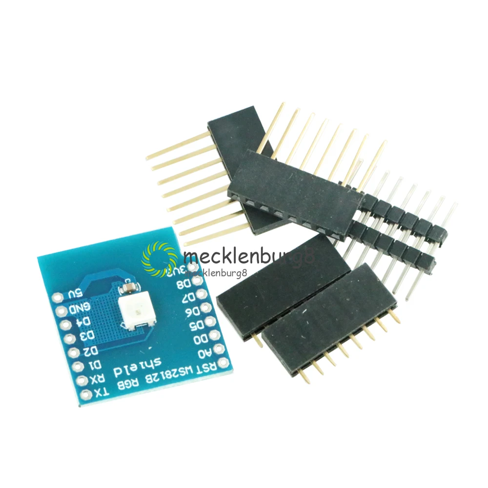 Esp8266 for WeMos D1 module WS2812B RGB shield for WeMos D1 mini ESP8266 board module with pins Esp8266