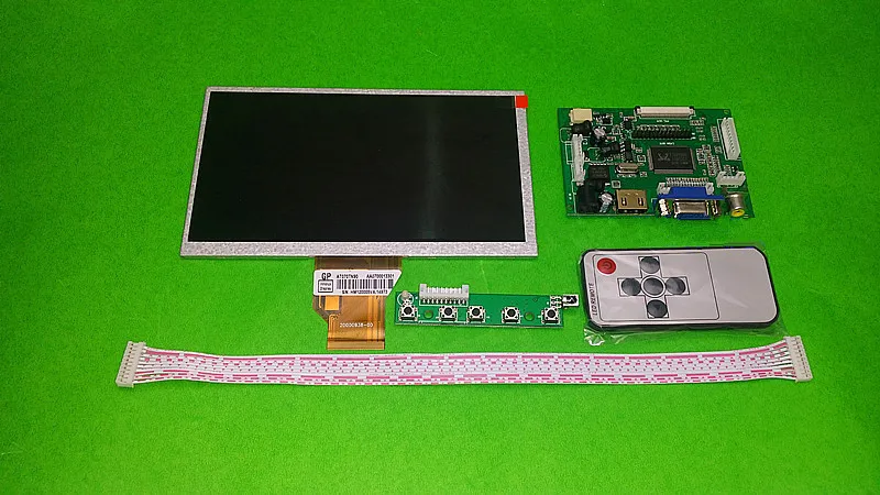 

For INNOLUX 7.0" inch Raspberry Pi LCD Display Screen TFT LCD Monitor AT070TN92 + Kit HDMI VGA Input Driver Board Free Shipping