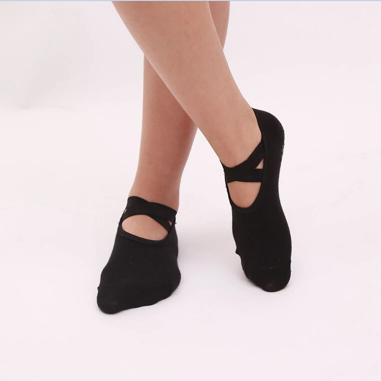 Women Bandage Cotton Socks Elactic Bandage Home Wear Shoes-Like Floor Sock Slippers Non Slip Skid Pilates Ballet Fits