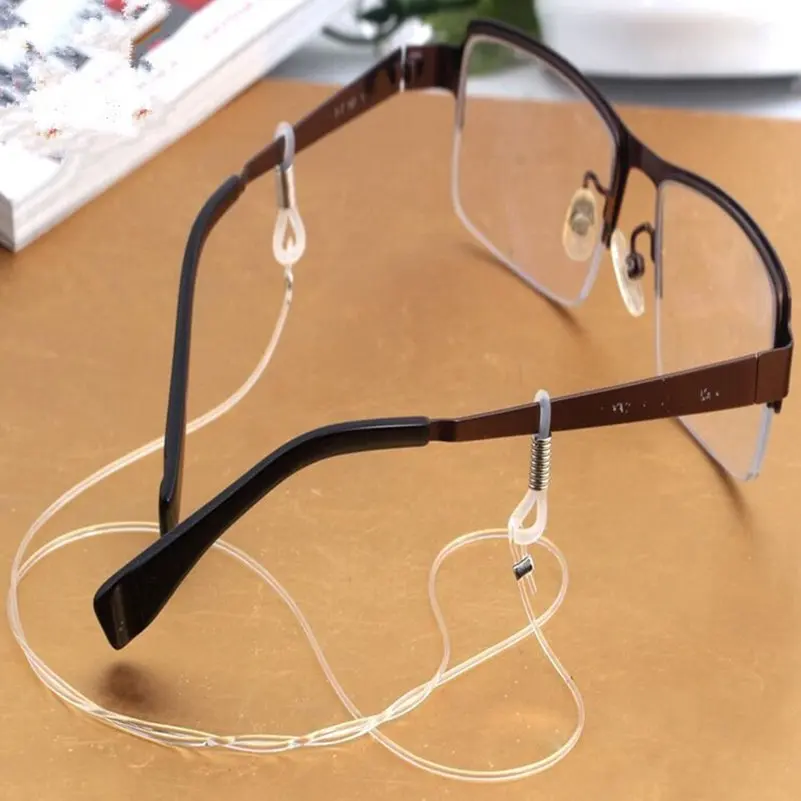 Transparent Spectacle Glasses Anti Slip Strap Stretchy Neck Cord Outdoor Sports Eyeglasses String Sunglass Rope Band Holder