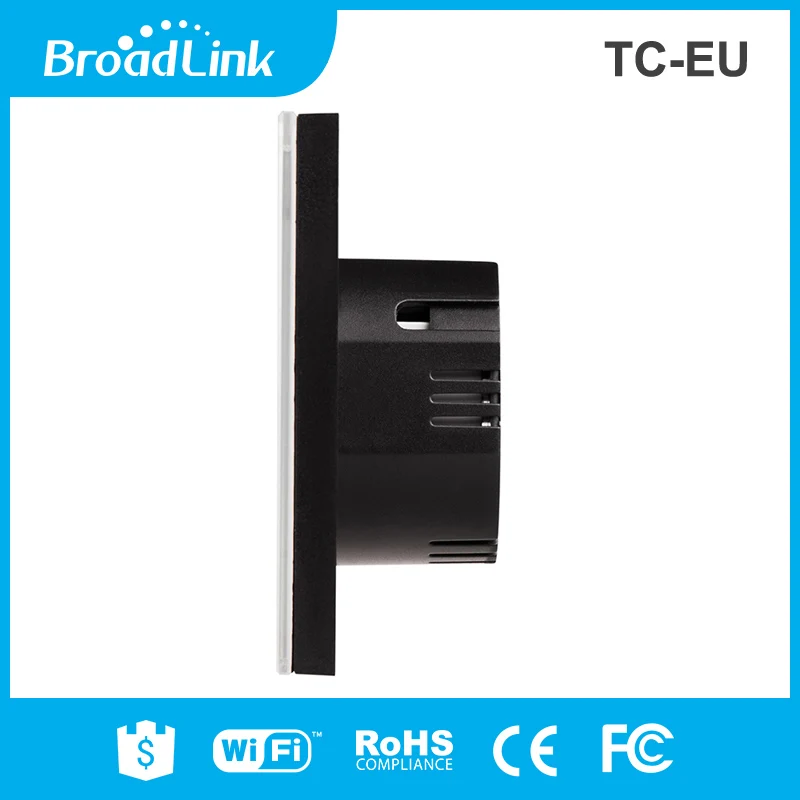 برودلينك TC2 الاتحاد الأوروبي الذكية الجدار مفتاح الإضاءة التي تعمل باللمس ، يعمل مع اليكسا ، جوجل الرئيسية ، IFTTT