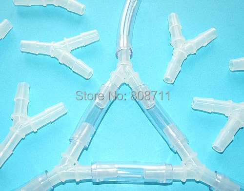 

10pcs/lot 16mm Plastic Barbed Connector, 3 way Y Elbow Tube Joiner, Hose Pipe Fitting, for Medical, Aquarium, Scientific use