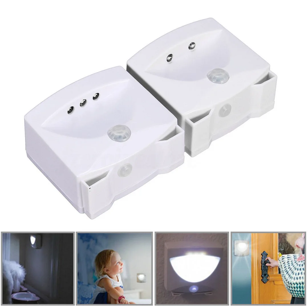 2019 New DIY  Wireless LED PIR Motion Sensor Light Battery Power Corridor Room Wall Night Lamp