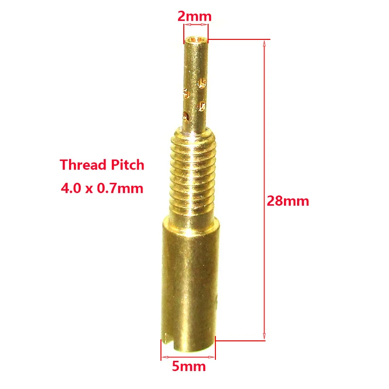 Replacement Carburetor Pilot Jet 15 17.5 20 22.5 25 For Mikuni HS40 HSR42/45/48 RS34-RS40 TM33 TM36 TM40 Carb RS HS HSR VM28/486
