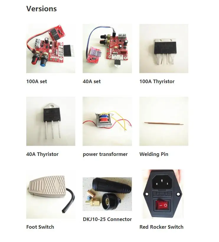 NY-D01 100A/40A Spot Welding Machine Control Board Welder Transformer Controller Panel Parts Adjust Time Current Digital Display