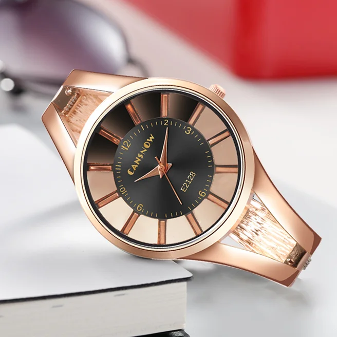 Women\'s Watches CANSNOW Rose Gold zegarek damski Fashion Ladies Watch Women Waterproof Clock Women Relogio Feminino Saati