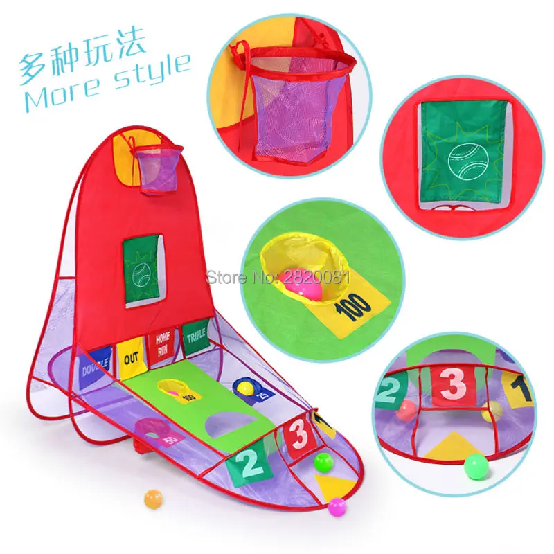 3in1 Shoot basketball play tent portable easy fold shooting tent,children's Ball Scoring compete game lawn beach sport toys gift