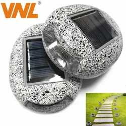 VNL IP65 zasilane energią słoneczną oświetlenie naziemne LED oświetlenie ścieżki solarnej w kształcie kamienia zewnętrzne oświetlenie krajobrazu na podwórko ogrodowe do podjazdu na trawnik