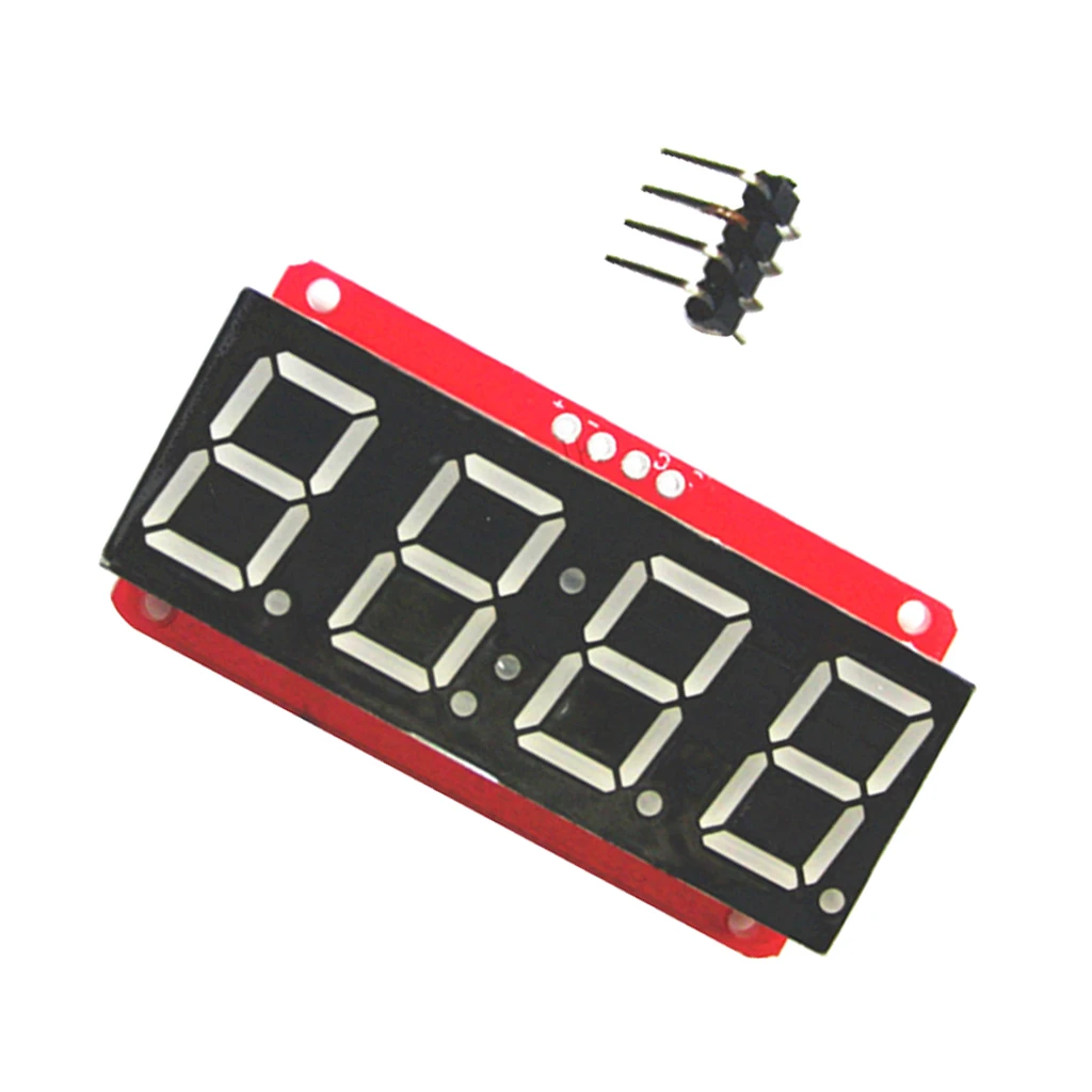 4 Digit 7-Segment 0.56' LED Display Tube Decimal 7 Segments HT16K33 I2C Clock Double Dots Module For