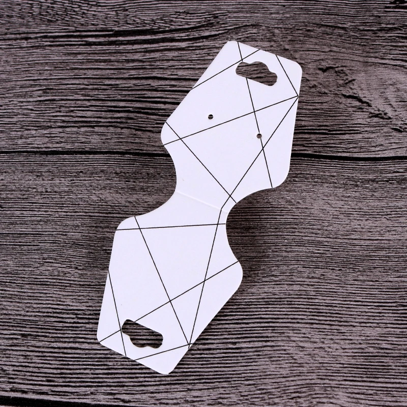 وصل جديد 100 قطعة 4.5x10.8 سنتيمتر ورقة ملونة بطاقات الطباعة مجوهرات قلادة سوار علامة تعليق بطاقات عرض مجوهرات ملصق