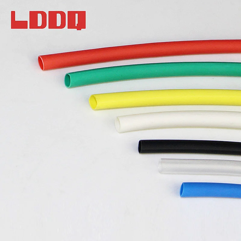 LDDQ 200m*2mm Heat shrink tubing 2:1 Heat Shrink Tube Tubing 600&1000V Low  pressure Heat sleeve Cable Sleeving termoretractil