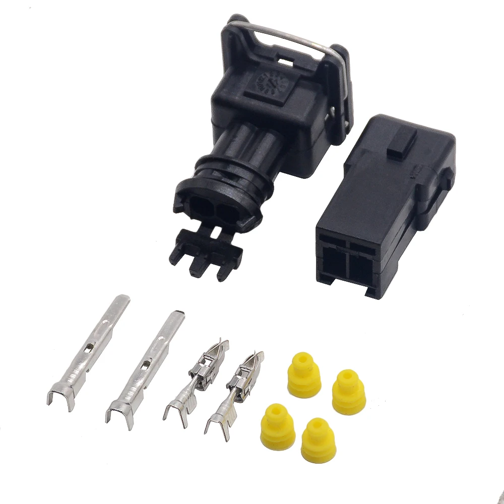 10 set EV1 Fuel Injector Plug  Car Waterproof 2 Pin way Electrical Wire Connector Plug automobile Connectors