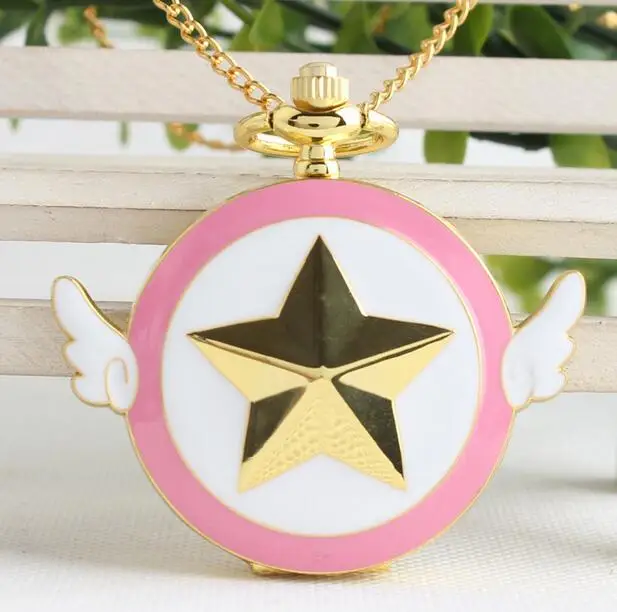 

Card Captor Sakura Pendant Watch toy version stars quartz pocket Watch PL528