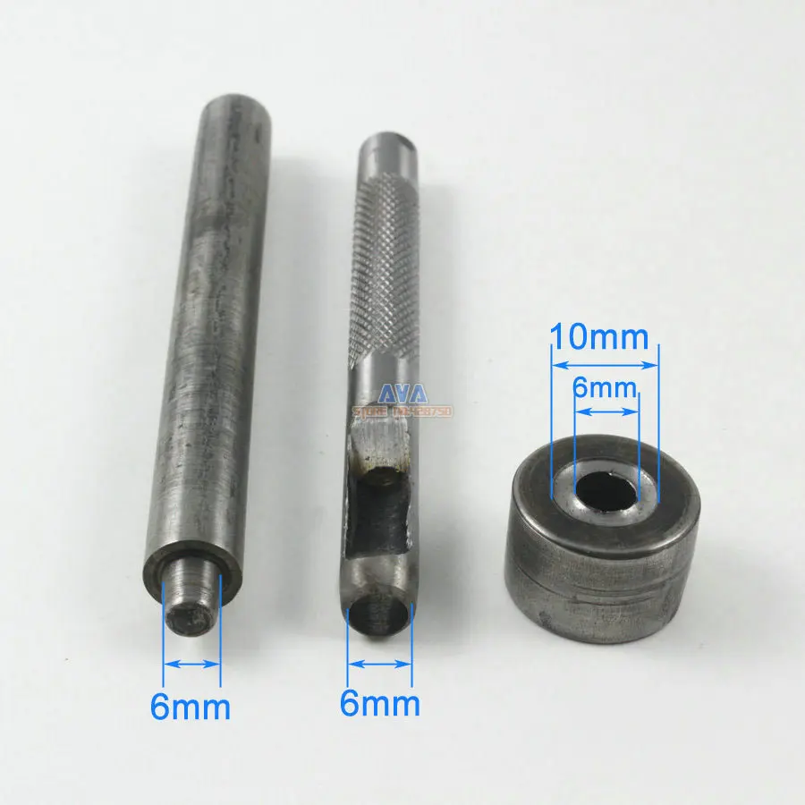 Eyelet Grommet Install Tools Eyelet Setter Grommet Tool Kit for 6mm Hole