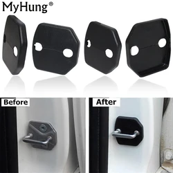For Ford Focus 2 2005-2013 Fiesta Kuga Escape Car Door Lock Decoration Cover Anti-corrosive Lock Cover 4pcs Car Accessories