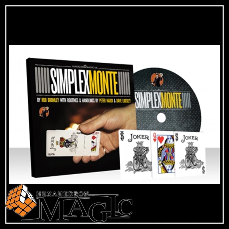 Simplex Monte  GIMMICK  close-up card magic trick  /  wholesale