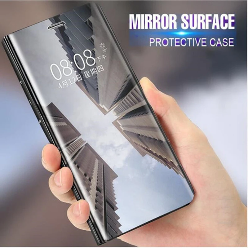 

Flip Cover For Oneplus Nord 2 Mirror View Clear Phone Case Holder Stand Shockproof Cover For One Plus Nord N200