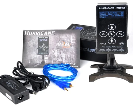 Advanced Quality Compact Version Hurricane Power Supply HP-3 Screen Touch Tech for Professional Tattoo Machines