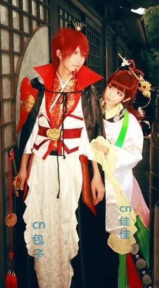 Magi: The Labyrinth of Magic Kouen Ren Cosplay Costume Halloween Costumes With hair accessory 11