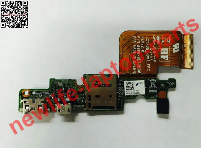 original for Venue 11 pro 7130 TF reader USB charger board JCT DB_HDMI_BOARD REV 2.1 with cable test good free shipping