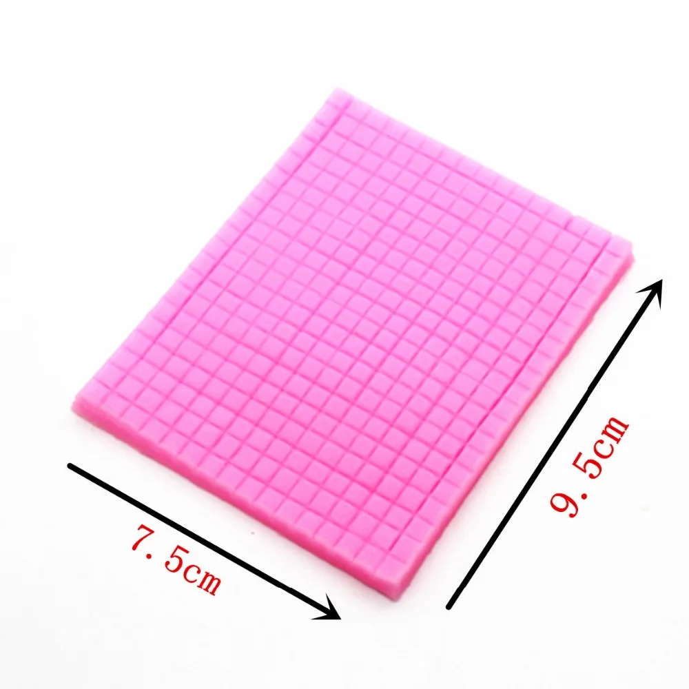 P301 double sugar silicone impression super light soft clay TaoCai clay mold manual biscuits small grid woven texture pad