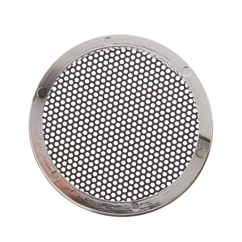 2 Pcs 3 4 5 6.5 Inch Speaker Steel Mesh Round Grill Protective Cover Circle